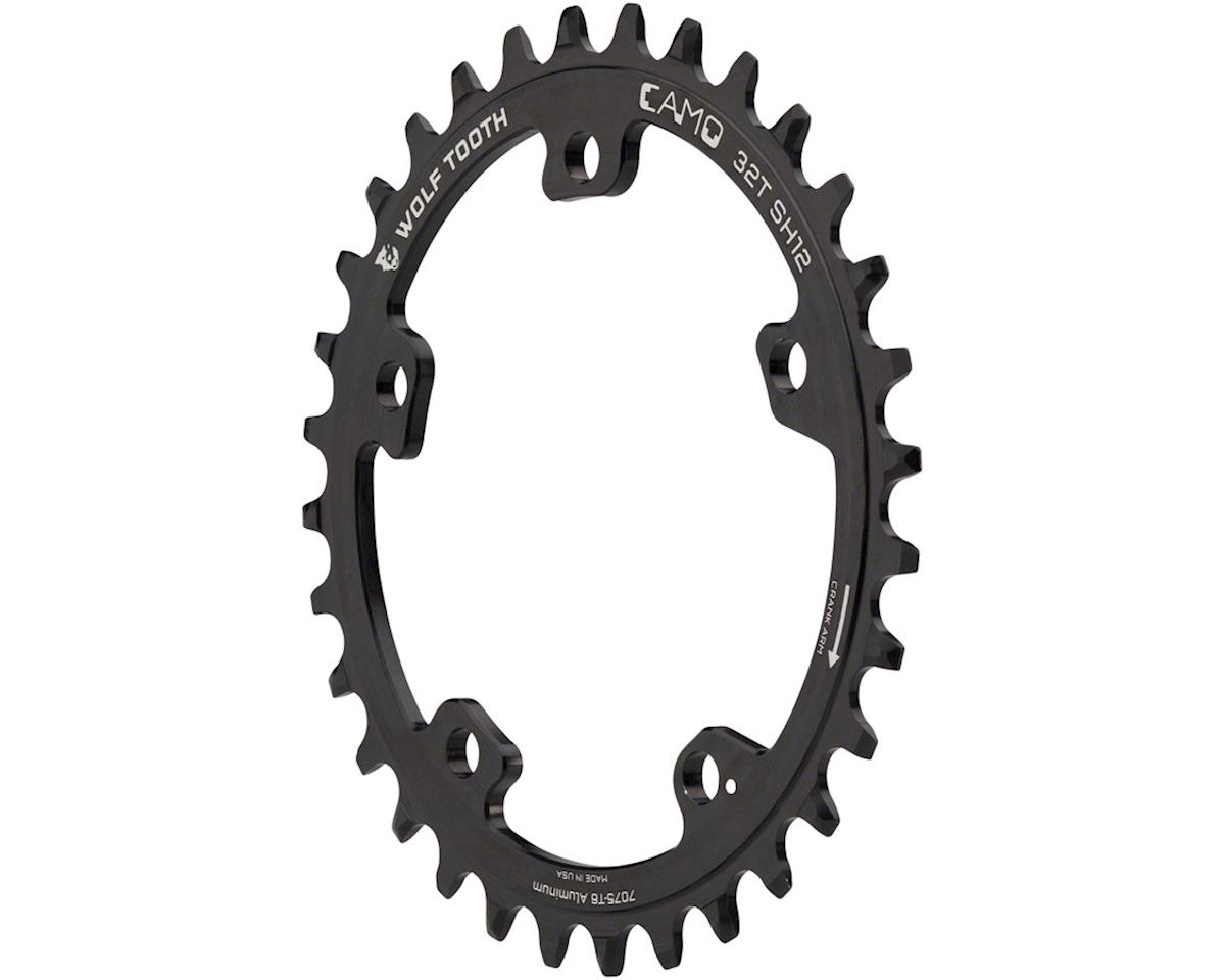 Wolf Tooth Components CAMO Aluminum Round Chainring (Black) (Drop-Stop ST) (Single) (32T)
