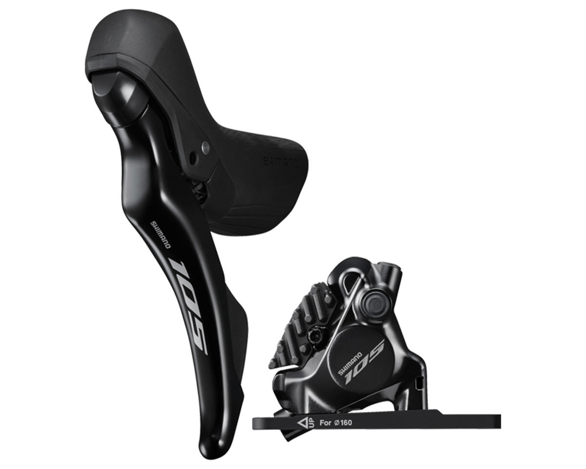 Shimano 105 ST-R7120 Hydraulic Disc Brake/Shift Lever Kit (Black) (Left) (Flat Mount) (2x) (Caliper Included) (Mechanical Shift)