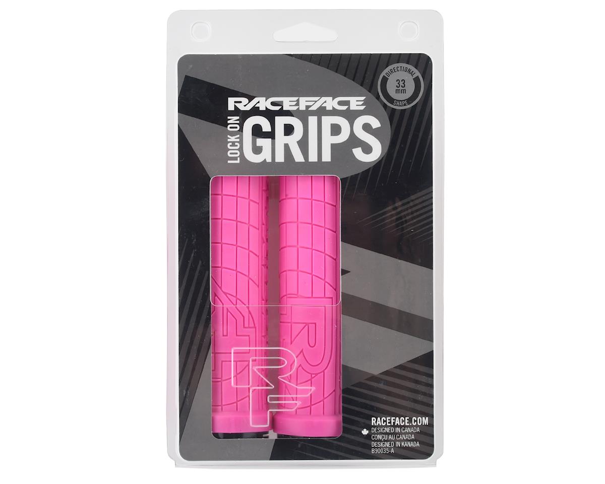 Race Face Grippler Lock-On Grips (Magenta) (33mm)