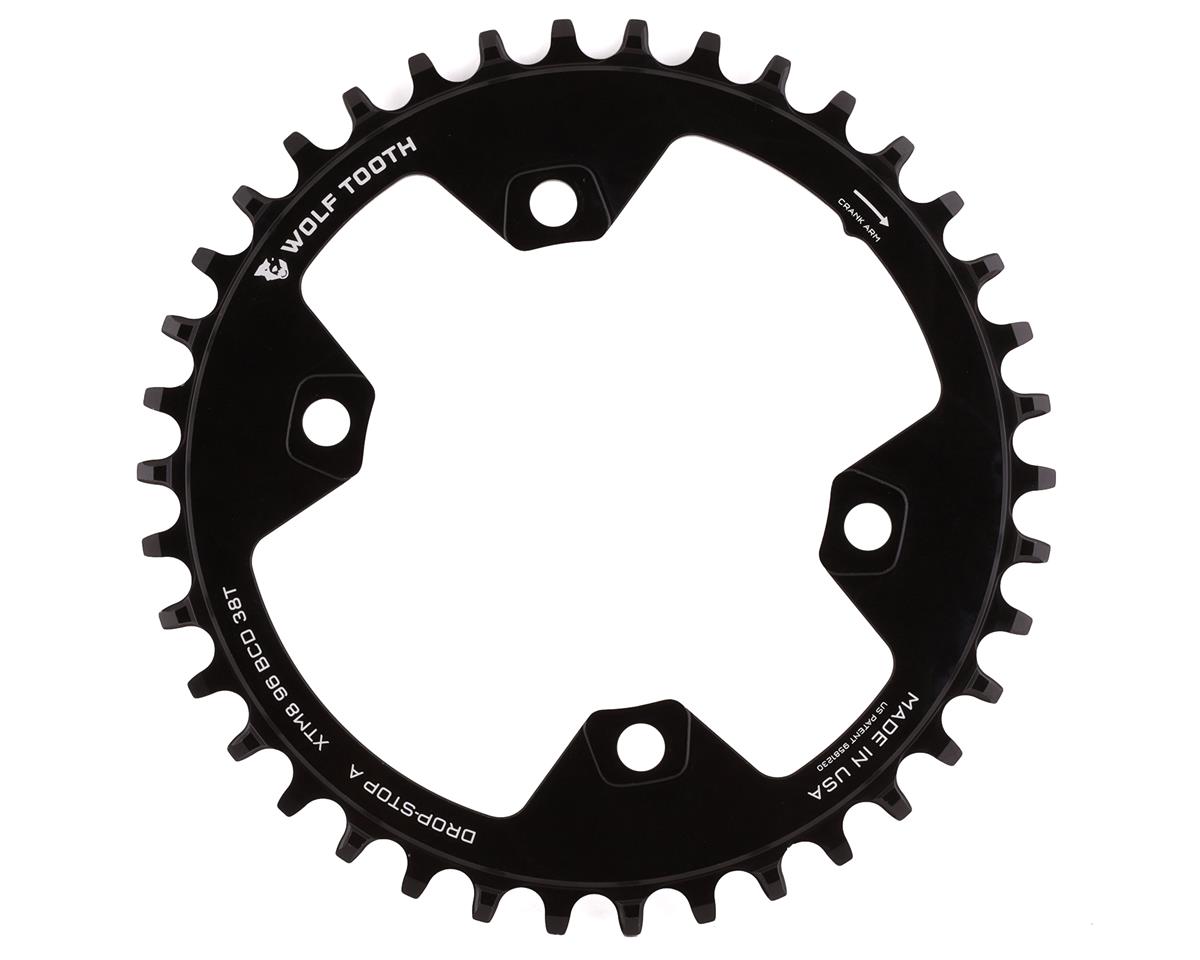 Wolf Tooth Components Shimano Chainring (Black) (XT 8000/SLX M7000) (Drop-Stop A) (Single) (38T) (96mm BCD)