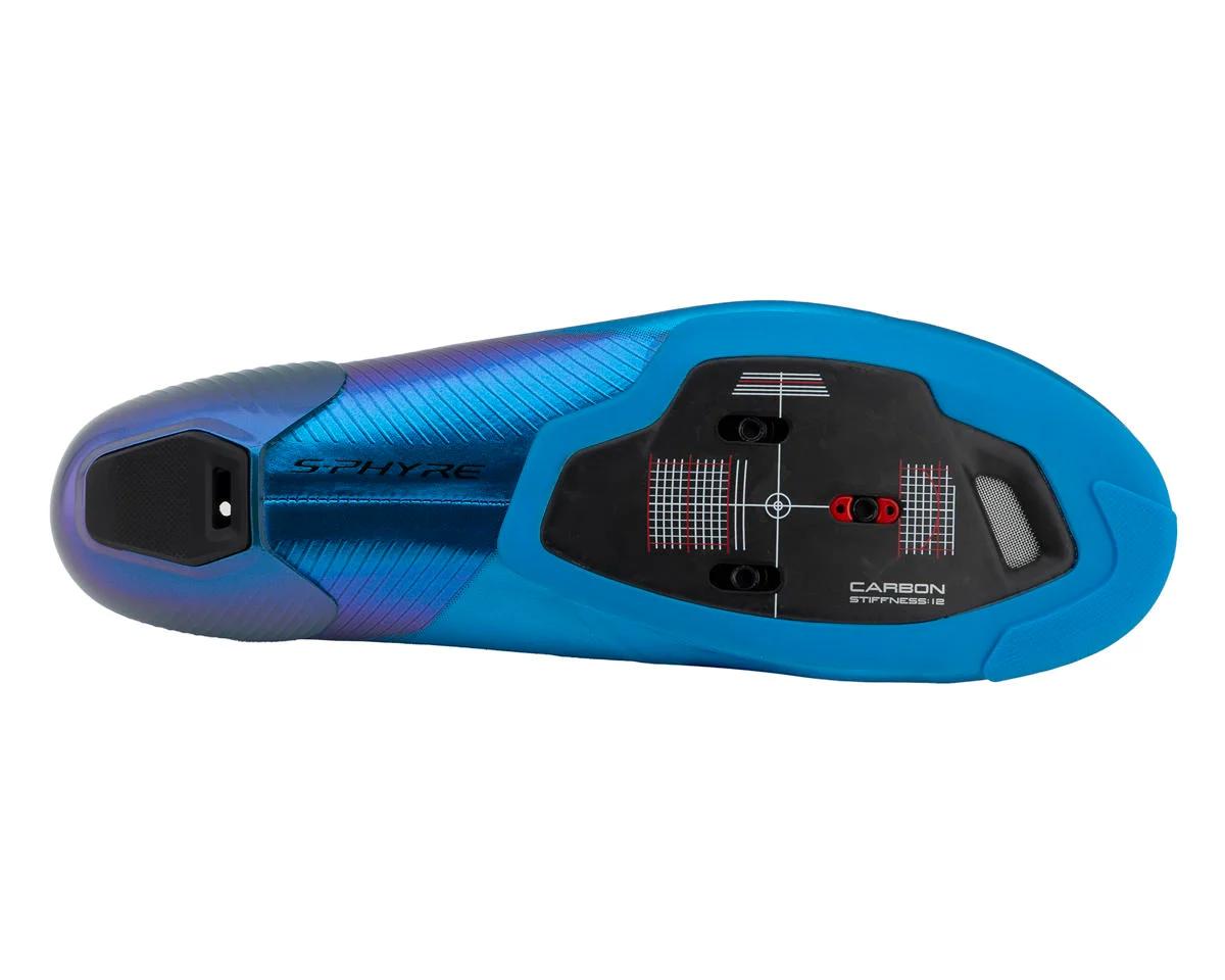 Shimano SH-RC903E S-PHYRE Road Cycling Shoes (Blue) (Wide Version) (41) (Wide)