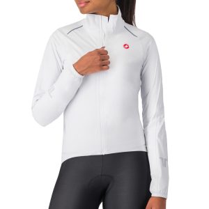 Castelli Women’s Emergency 3 Rain Jacket (White) (XS)