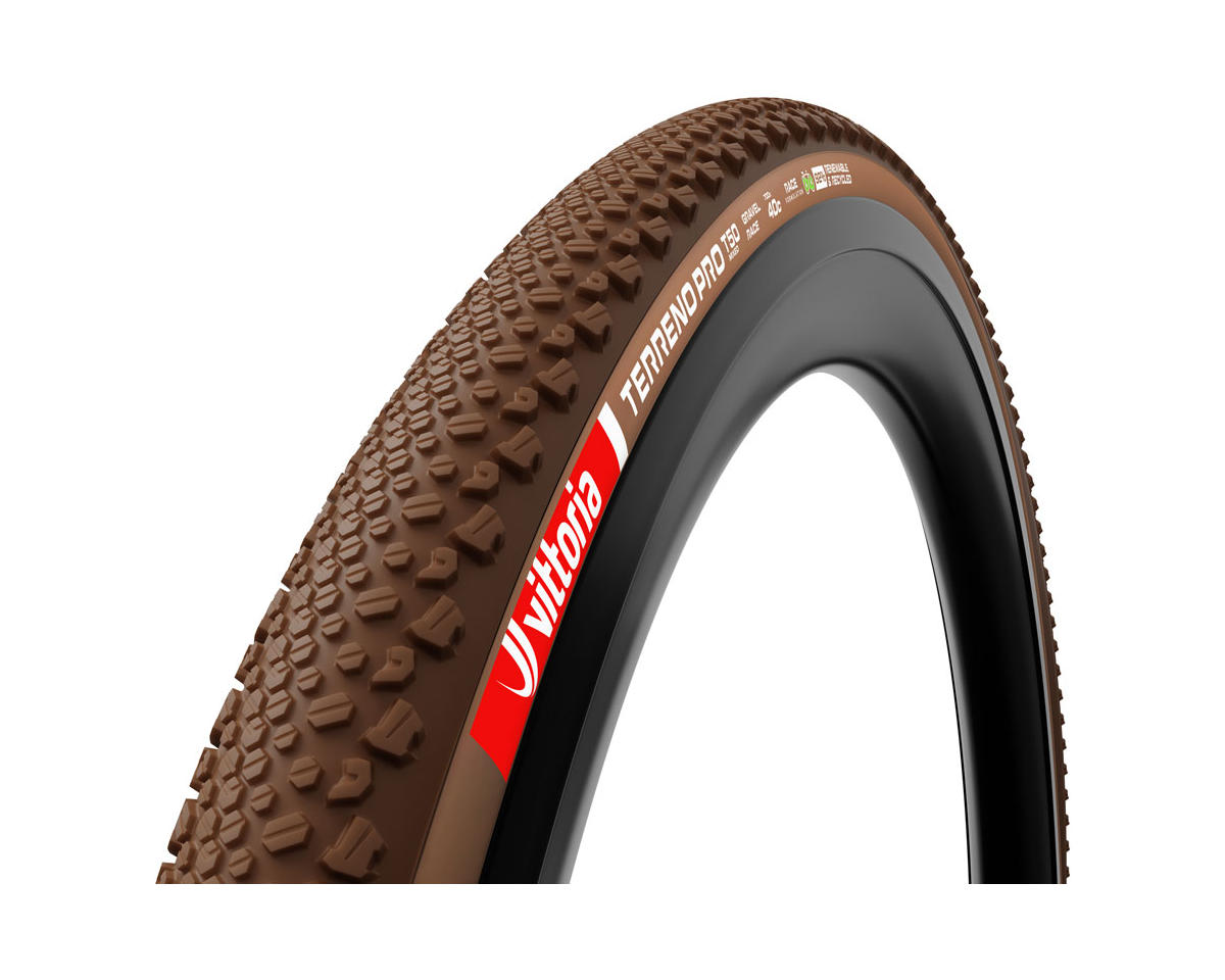 Vittoria Terreno Pro T50 Mixed Gravel Race Tubeless Tire (Natural Brown) (700c) (35mm) (Eco Gravel Race)