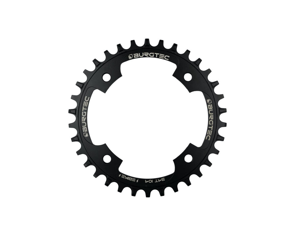 Burgtec Outside Fit E-Bike Steel Thick Thin Chainring (Black) (34T) (104mm BCD)
