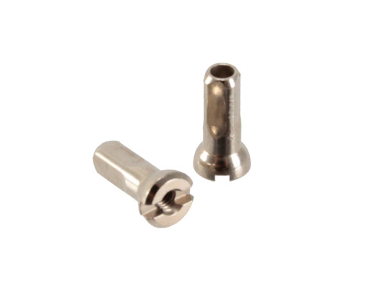 Sapim Brass Polyax Nipples (Silver) (14g/12mm) (Bag of 100)