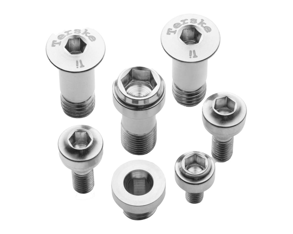 Terske Rear Derailleur Bolt Kit (Natural Ti) (SRAM Transmission XX/X0)