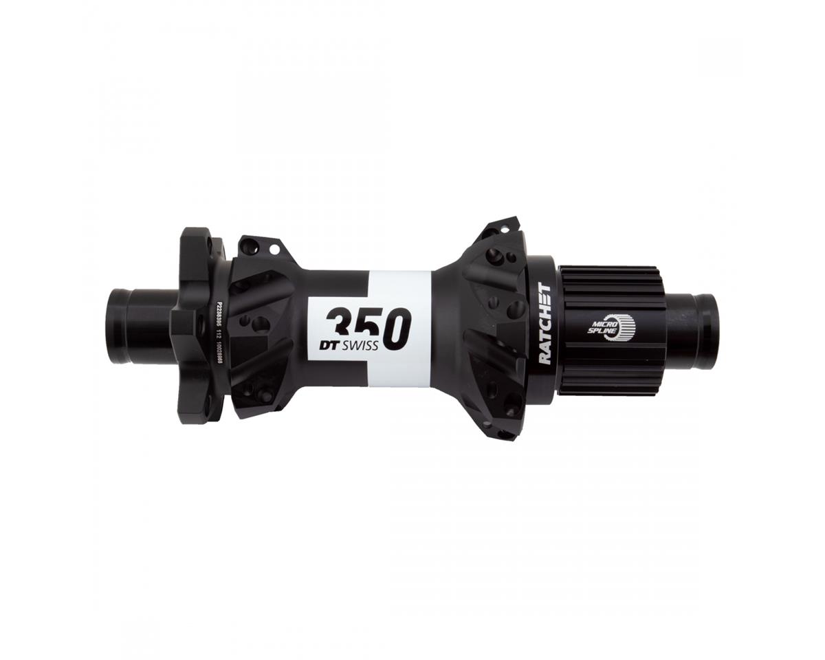 DT Swiss 350 Rear Hub (Black) (12 x 148mm) (6-Bolt) (Shimano Microspline) (28H) (Straight Pull)