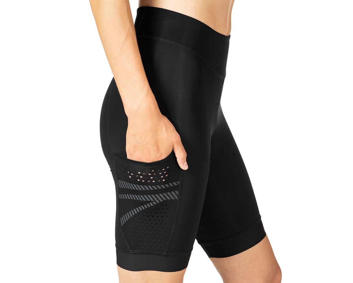 Terry Women’s Power Shorts (Black) (L)