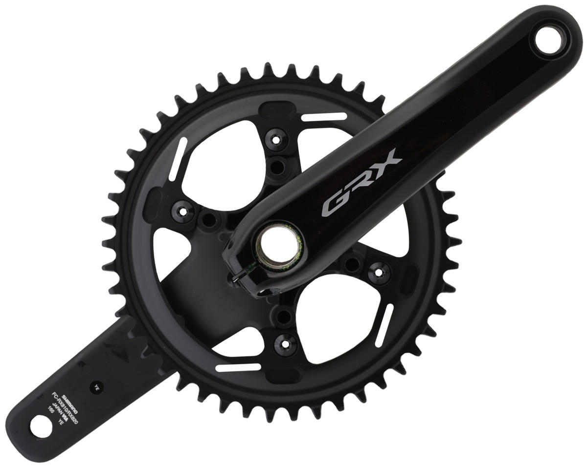 Shimano GRX RX820-1 Crankset (Black) (1 x 12 Speed) (Hollowtech II) (165mm) (46T)