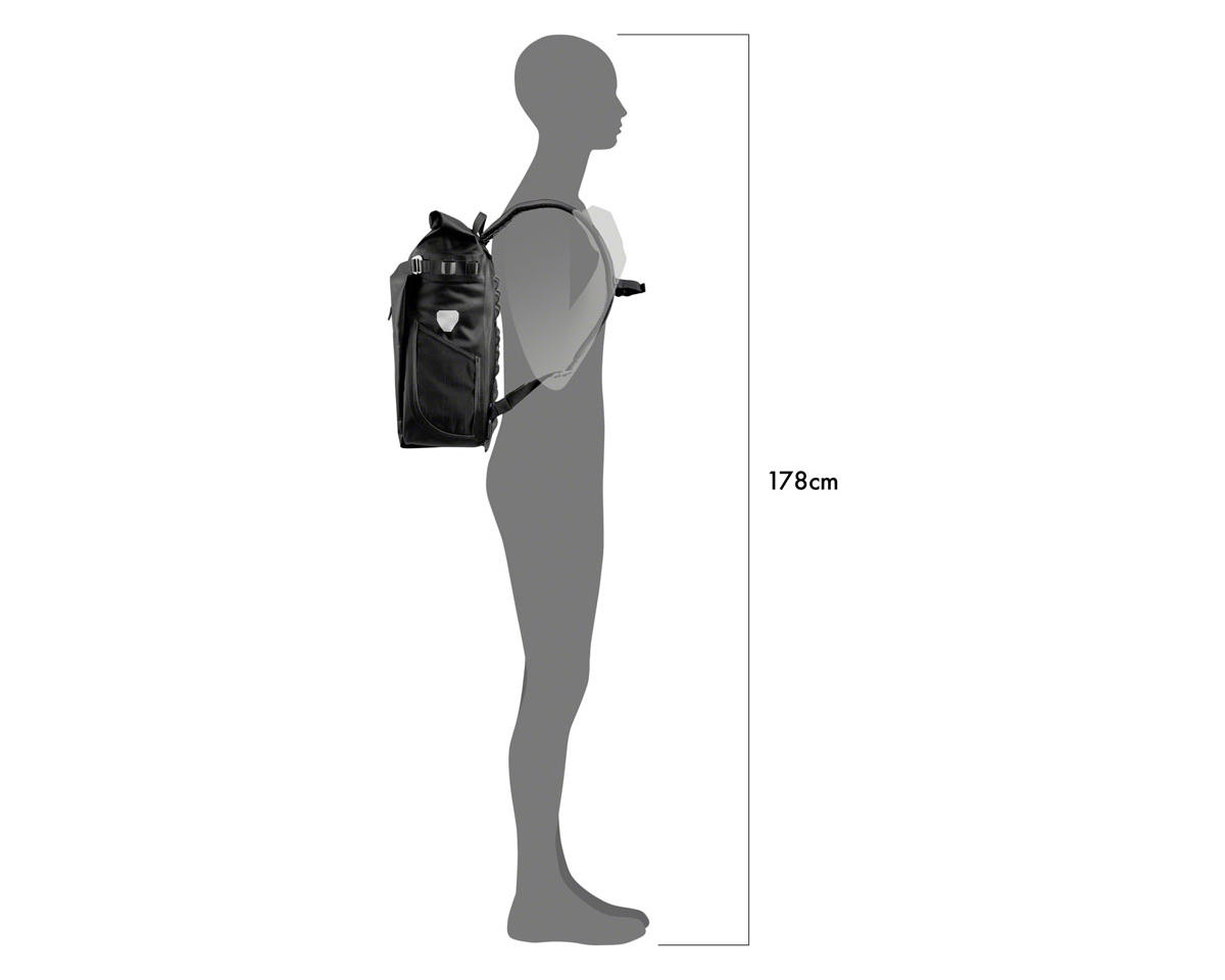 Ortlieb Vario Convertible Pannier/Backpack (Black) (Single) (26L) (QL2.1)