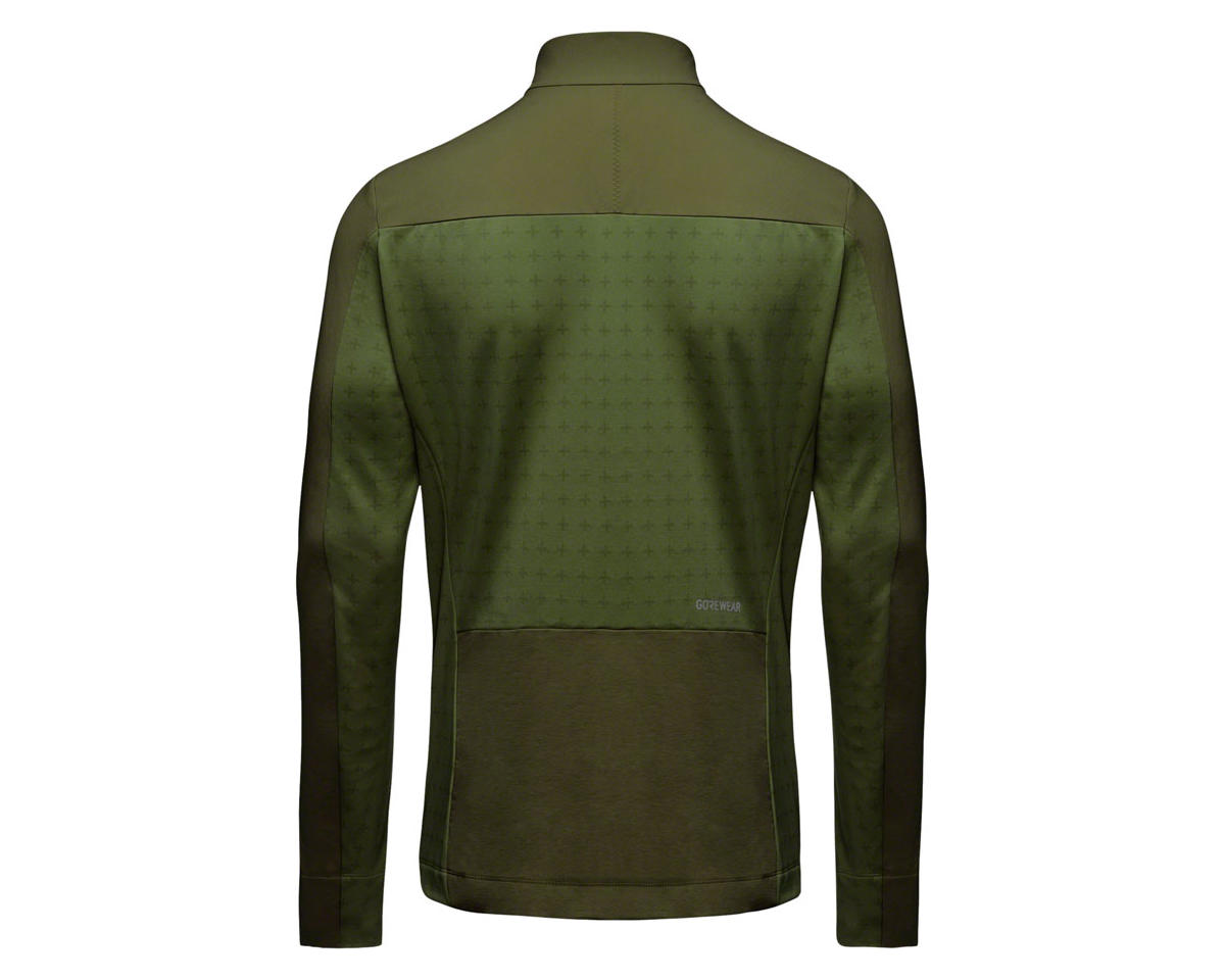 Gore Wear Men’s Trail KPR Hybrid Long Sleeve Jersey (Utility Green) (M)