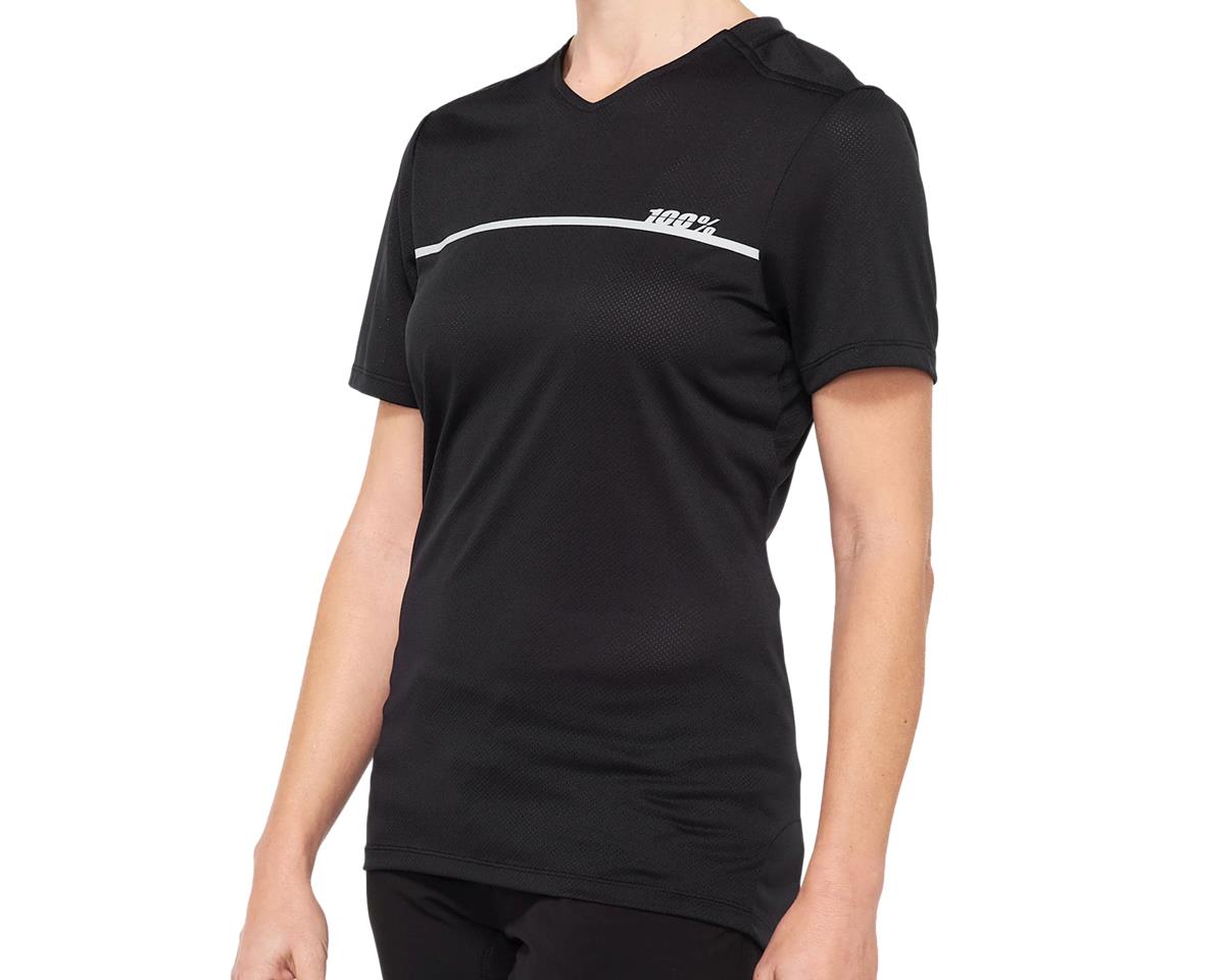 100% Women’s Ridecamp Jersey (Black/Grey) (L)