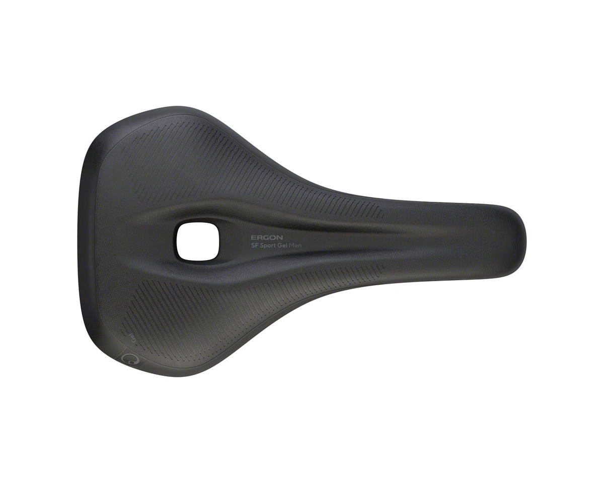 Ergon Men’s SF Sport Gel Saddle (Black) (Chromoly Rails) (M/L)