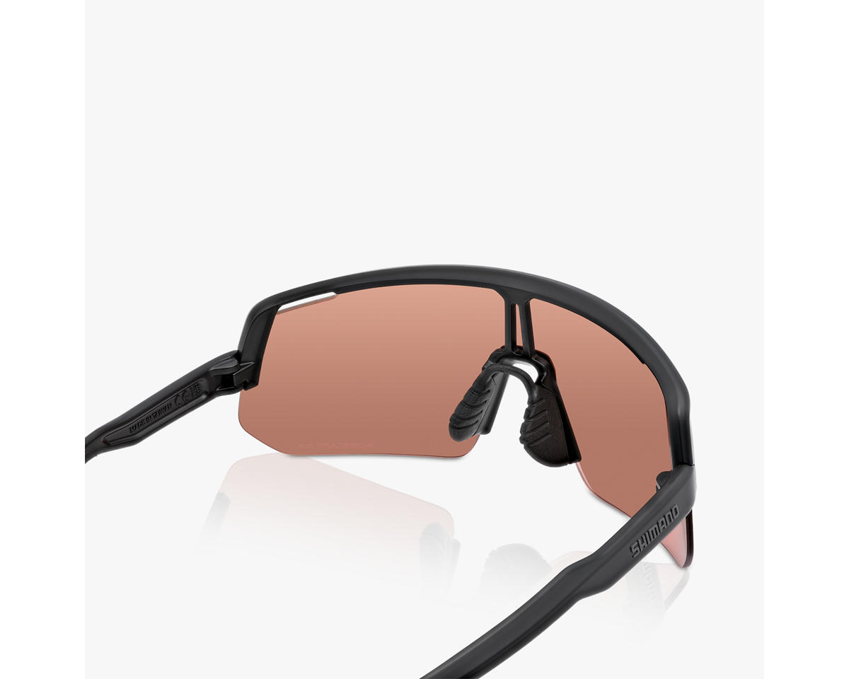 Shimano Technium L Sunglasses (Matte Black) (Ridescape OR/Clear) (Trail)