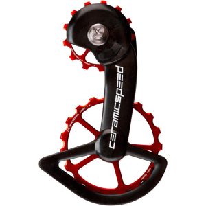CeramicSpeed Oversized Pulley Wheel System (Black/Red) (Shimano 9100/8000) (Coated Ceramic Bearings)