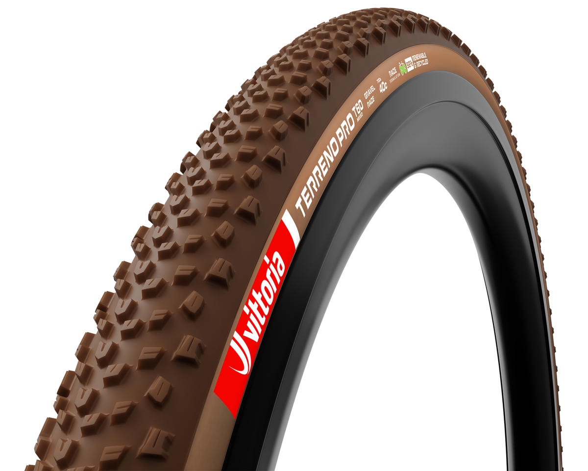 Vittoria Terreno Pro T60 Mixed Gravel Race Tubeless Tire (Natural Brown) (700c) (45mm) (Eco Gravel Race)