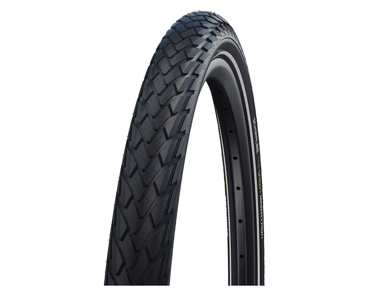 Schwalbe Green Marathon Touring/City Tire (Black/Reflex) (16″) (1.35″) (Wire) (Addix Eco/GreenGuard)