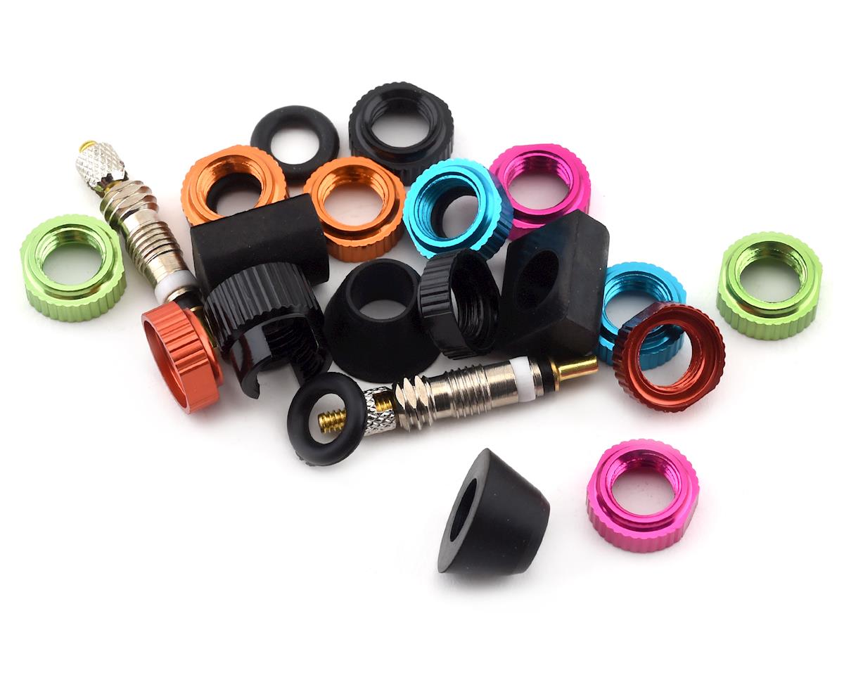 Orange Seal VersaValve Tubeless Valve Kit (Black/Multi-Color) (Pair) (48mm)