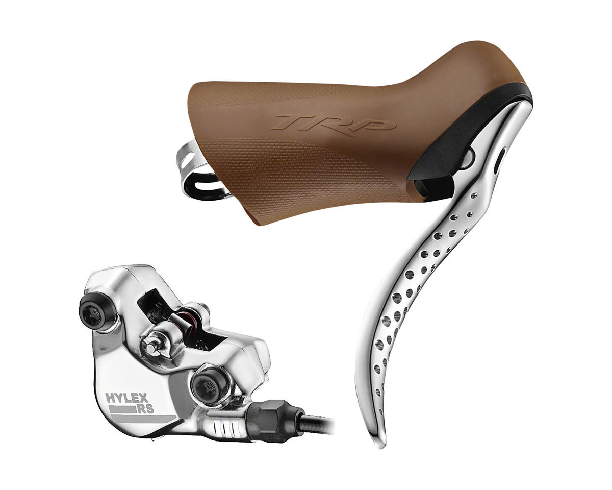 TRP Hylex RS Disc Brake & Lever (Gum/Silver) (Left) (Flat Mount) (Hydraulic)