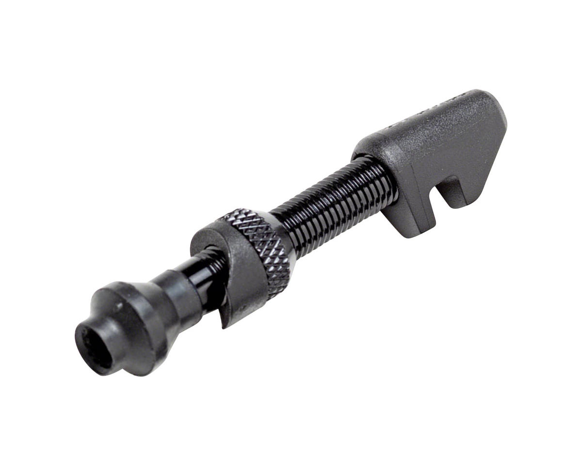 DT Swiss Tubeless Presta Valve (Black) (Single) (w/Road Asymmetric Nut) (40mm) (Alloy)