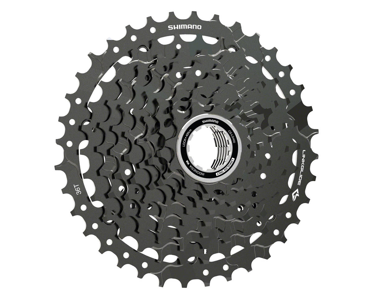 Shimano CUES CS-LG400-9 LinkGlide Cassette (Black) (9 Speed) (Shimano HG) (11-36T)