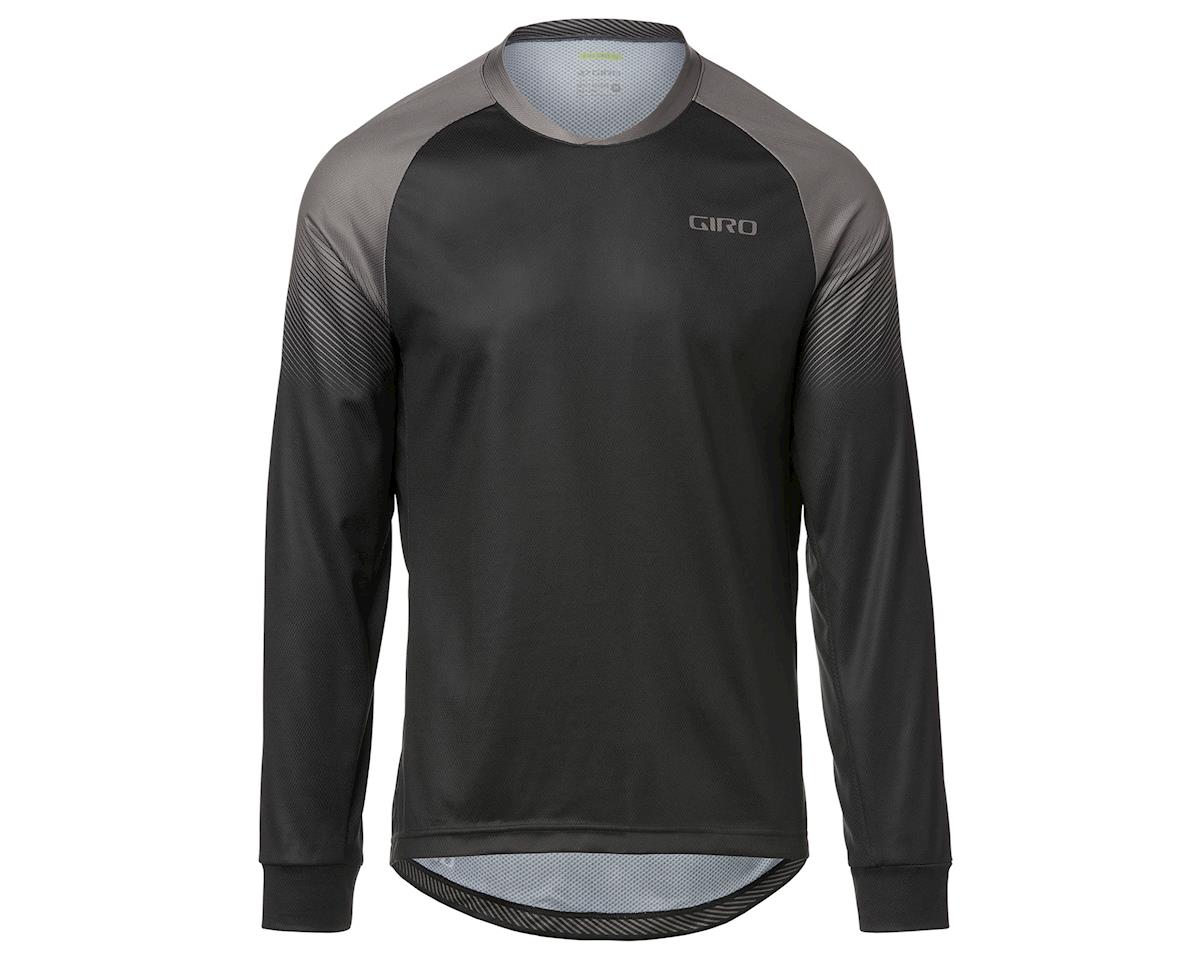 Giro Men’s Roust Long Sleeve Jersey (Black/Charcoal Transition) (S)