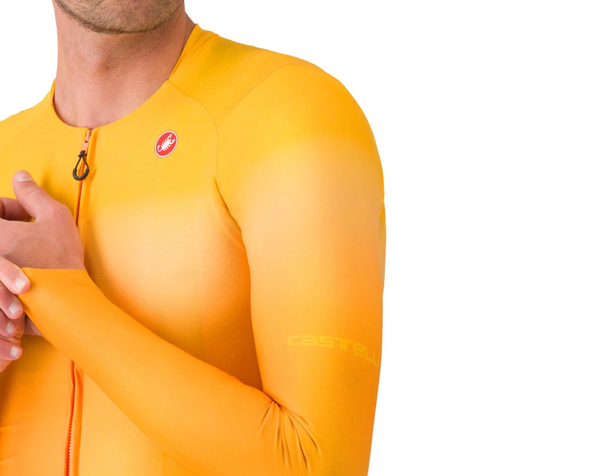 Castelli UPF Long Sleeve Jersey (Vivid Orange) (S)