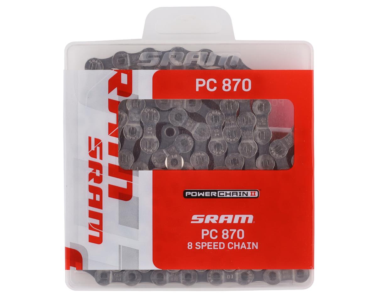 SRAM PC-870 Bike Chain (Silver) (6-8 Speed) (114 Links)