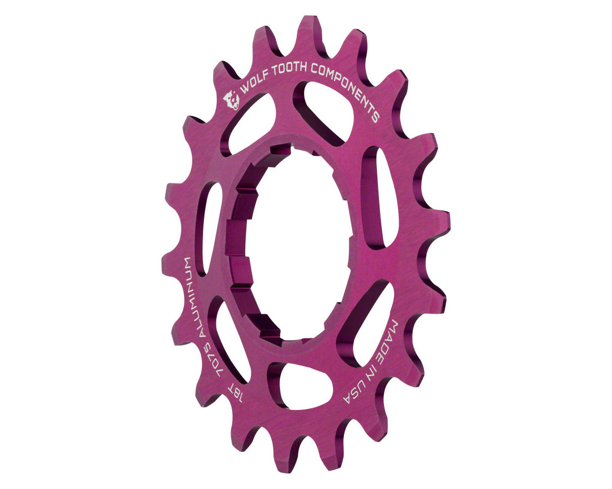 Wolf Tooth Components Single Speed Cog (Purple) (3/32″) (Aluminum) (18T)