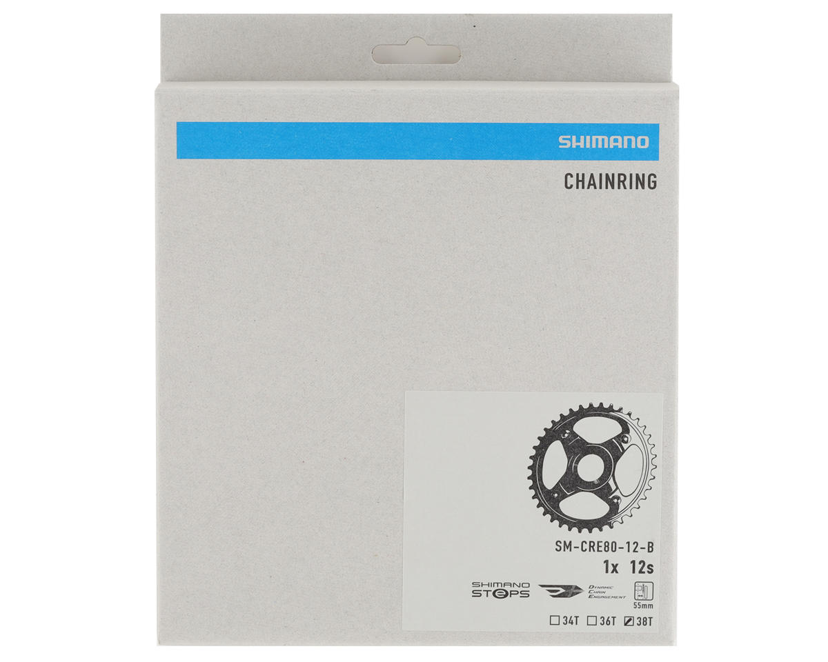 Shimano Steps E-MTB Direct Mount Chainring (Black) (1 x 12 Speed) (Single) (55mm Chainline) (38T)