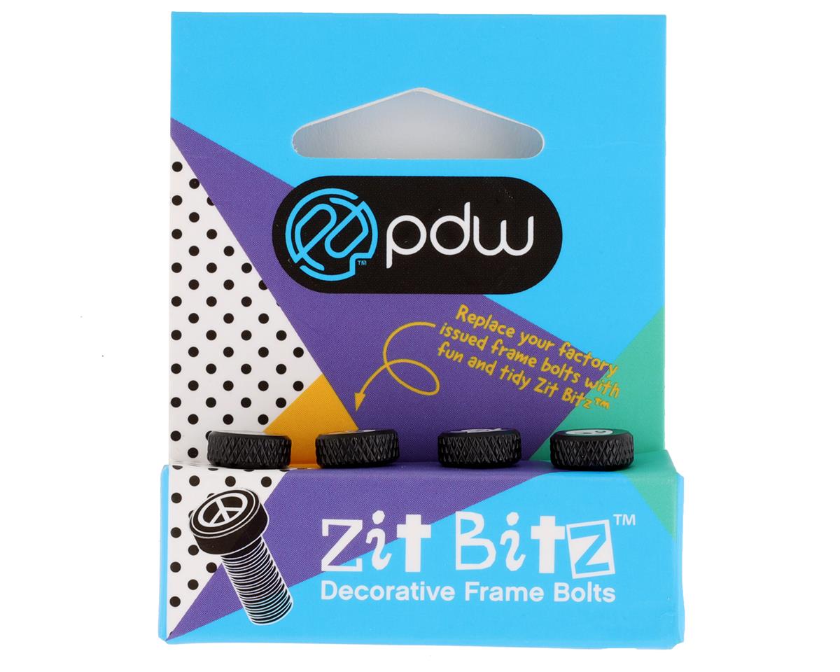 Portland Design Works Zit Bitz Decorative Frame Bolts (Black) (Creatur) (4-Pack)