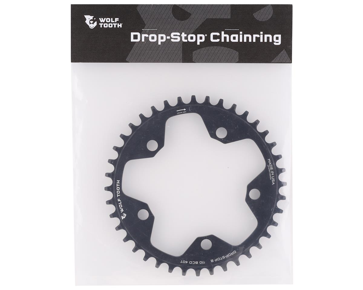Wolf Tooth Components Gravel/CX/Road Chainring (Black) (Drop-Stop B) (Single) (110mm BCD) (40T)