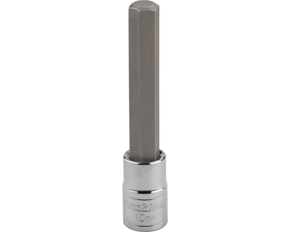Park Tool Long Reach Hex Bit (For SBS/SKT) (68mm Length) (10mm) (3/8″ Drive)
