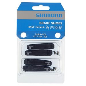 Shimano Dura Ace/Ultegra R55C Ceramic Road Brake Pad Inserts (Black) (Shimano/SRAM) (2 Pairs) (Ceramic Compound)