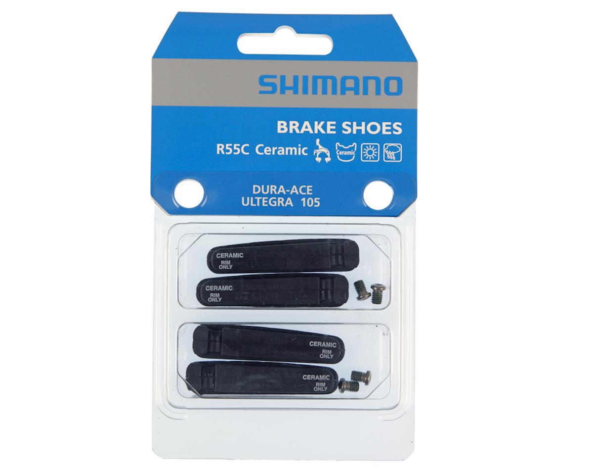 Shimano Dura Ace/Ultegra R55C Ceramic Road Brake Pad Inserts (Black) (Shimano/SRAM) (2 Pairs) (Ceramic Compound)
