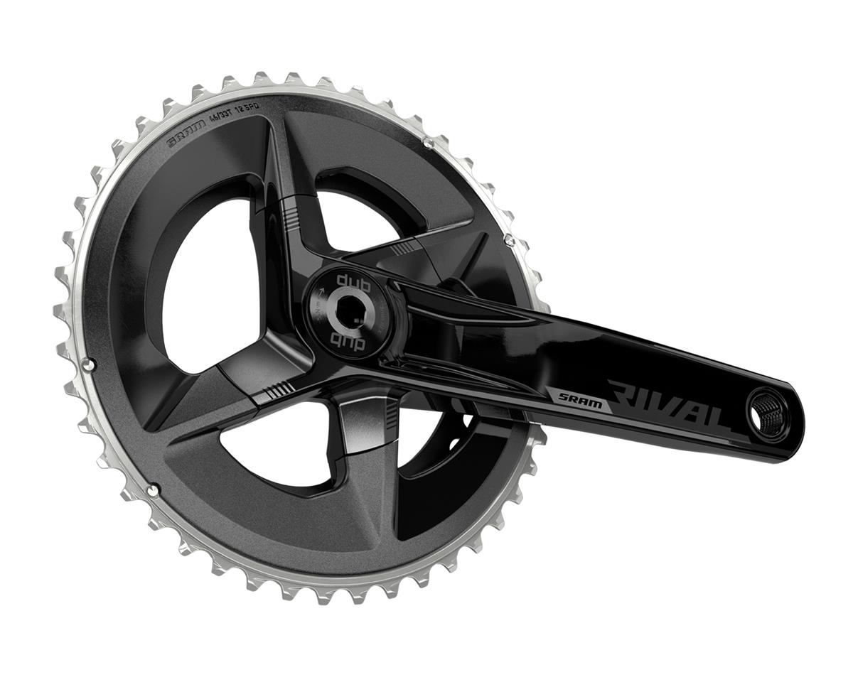SRAM Rival AXS Crankset (Black) (2 x 12 Speed) (DUB Spindle) (D1) (175mm) (48/35T) (107 BCD) (Bottom Bracket Not Included)