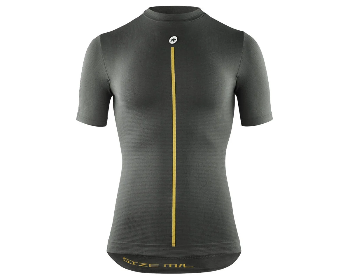 Assos Spring Fall Short Sleeve Skin Layer P1 (Anthracite Grey) (M/L)
