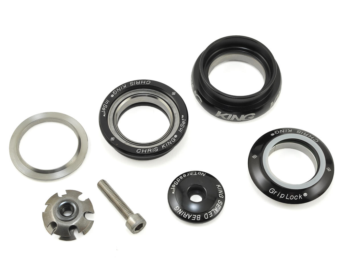Chris King InSet 8 Headset (Black) (1-1/8″ to 1-1/4″) (ZS44/28.6) (EC44/33)