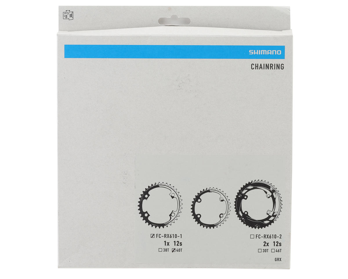 Shimano GRX FC-RX610-1 Chainring (Black) (110mm Asymmetric) (1 x 12 Speed) (Single) (40T)