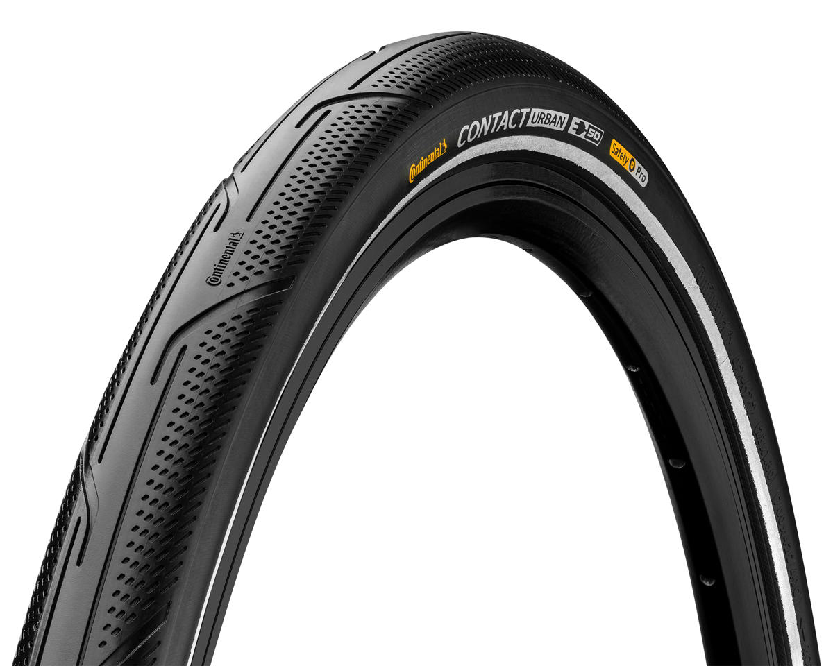 Continental Contact Urban City Bike Tire (Black/Reflex) (27.5″) (2.5″) (Wire) (PureGrip/SafetyPro) (E50)