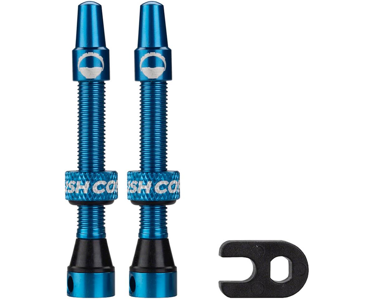 CushCore Air Valve Tubeless Valve Set (Blue) (44mm)
