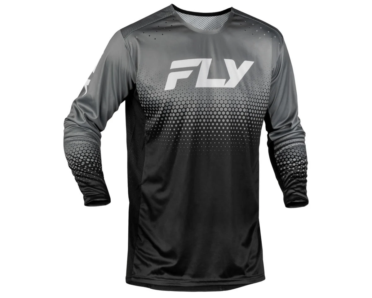 Fly Racing Youth Rayce Sonar Jersey (Black/Grey/White) (Youth L)