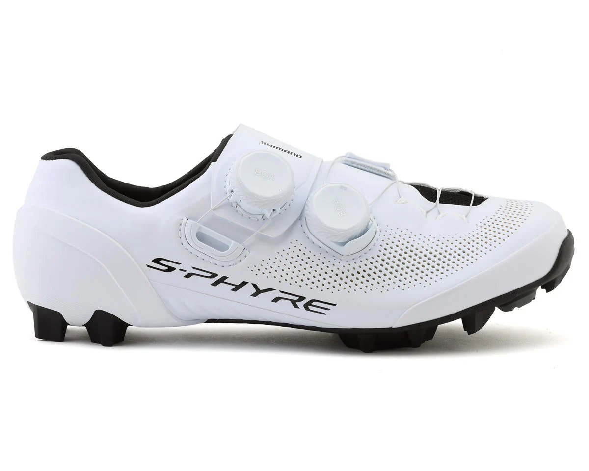Shimano SH-XC903 S-PHYRE Mountain Bike Shoes (White) (Wide Version) (41) (Wide)