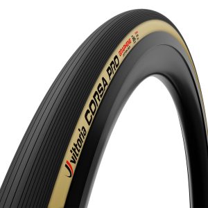 Vittoria Corsa Pro Cotton Tubeless Road Tire (Tan Wall) (700c) (29mm) (For Wide Rim)