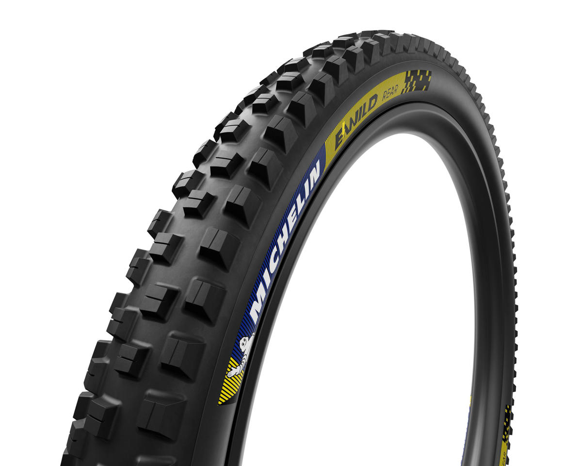 Michelin E-WILD RACING LINE Mountain Tire (Black) (Tubeless) (27.5″) (2.6″) (Rear)