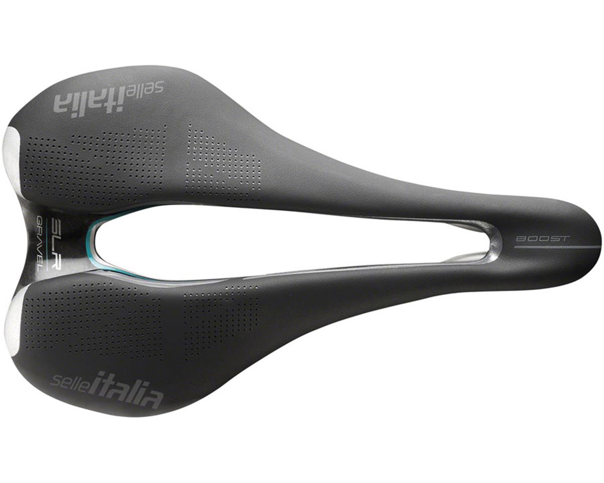 Selle Italia SLR Boost Gravel TI316 Superflow Saddle (Black) (Titanium Rails) (L3) (145mm)