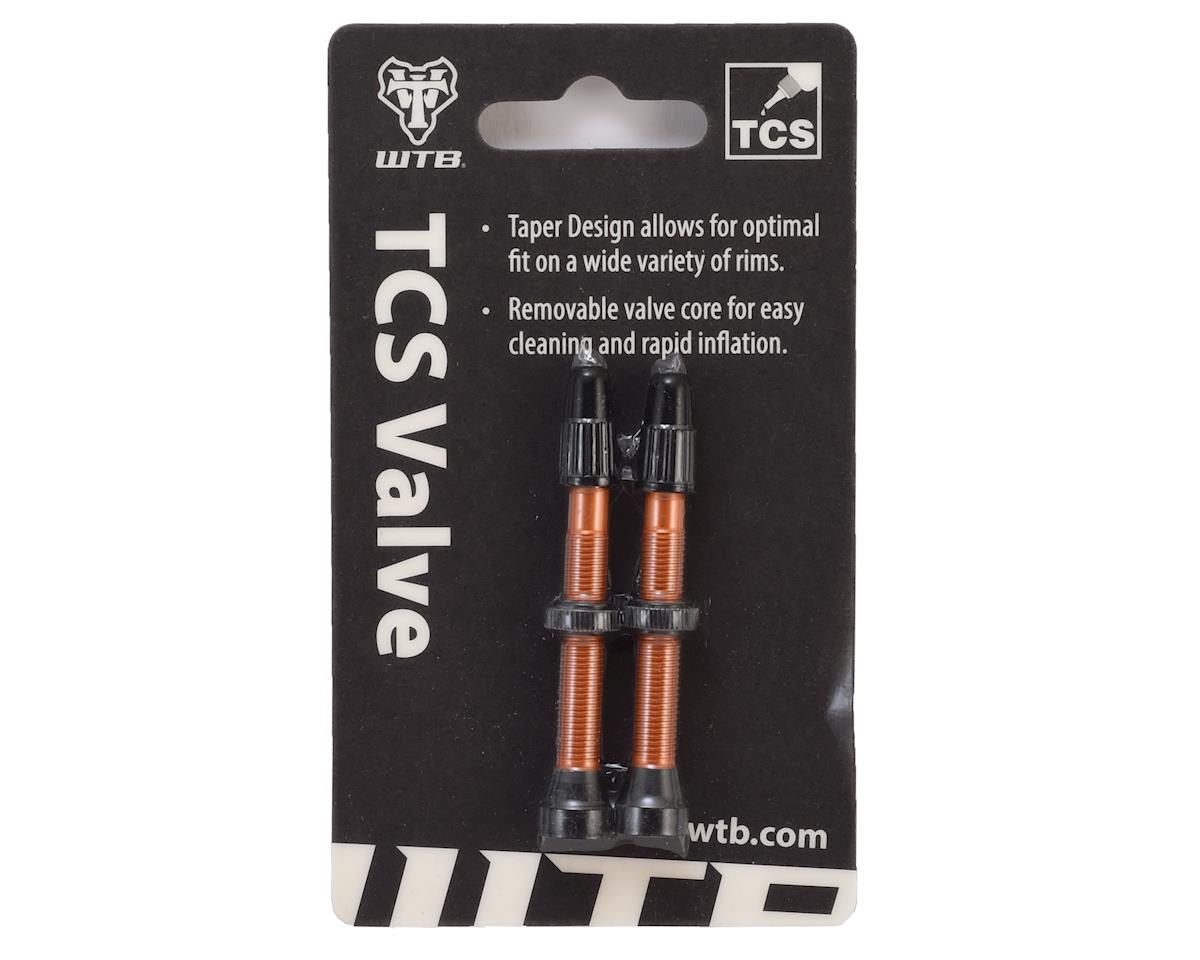 WTB Aluminum TCS Tubeless Valves (Orange) (Pair) (46mm)