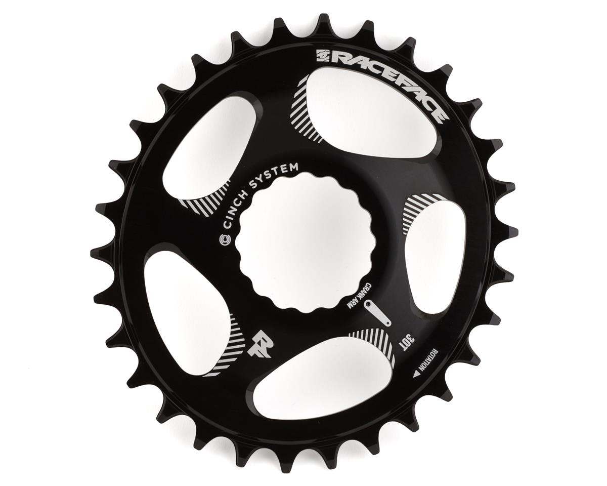 Race Face Narrow-Wide Oval CINCH Direct Mount Chainring (Black) (1 x 9-12 Speed) (Single) (30T) (3mm Offset/Boost)
