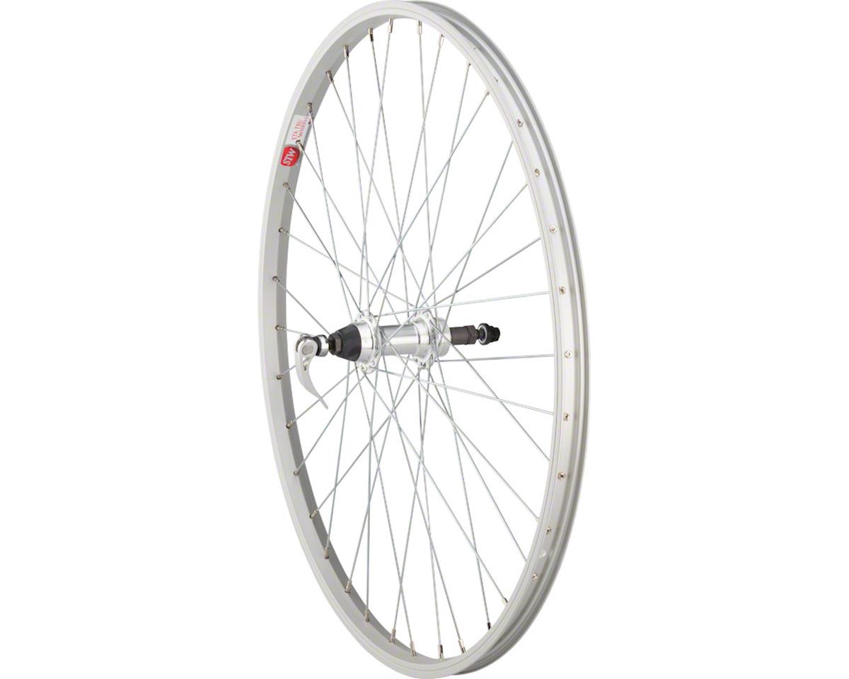 Sta-Tru Single Wall Rear Wheel (Silver) (Freewheel) (QR x 135mm) (26″)