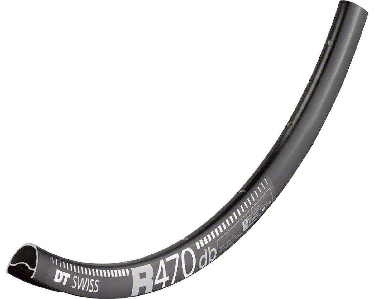 DT Swiss R 470 Road Rim (Black) (Tubeless) (Disc Brake) (20mm Internal Width) (28H) (700c)